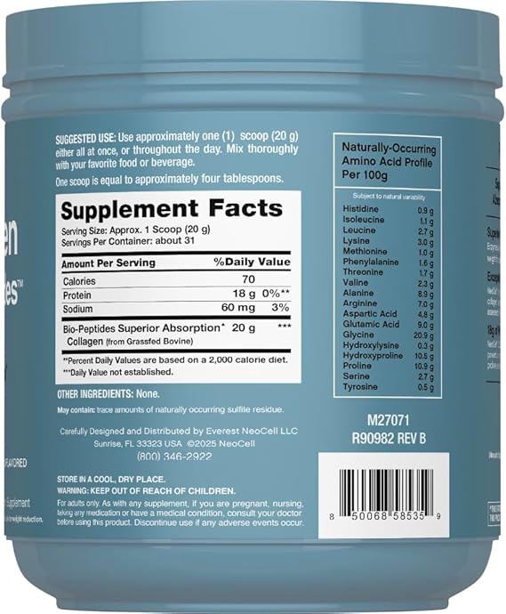 NeoCell Collagen Peptides 567g | Colágeno Original
