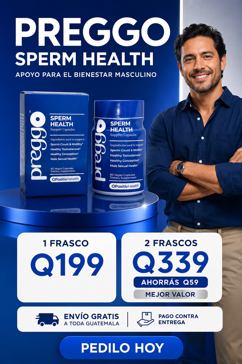 Preggo Sperm Health, ingredientes de la formula