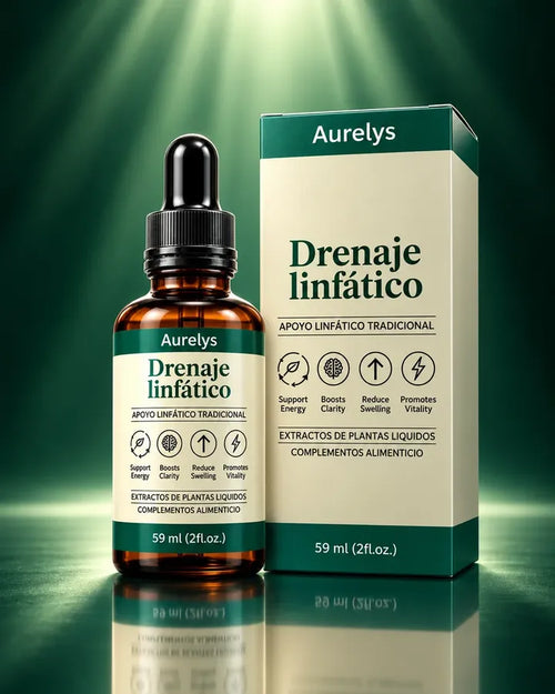 Frasco y caja de Aurelys Drenaje linfático 59 ml
