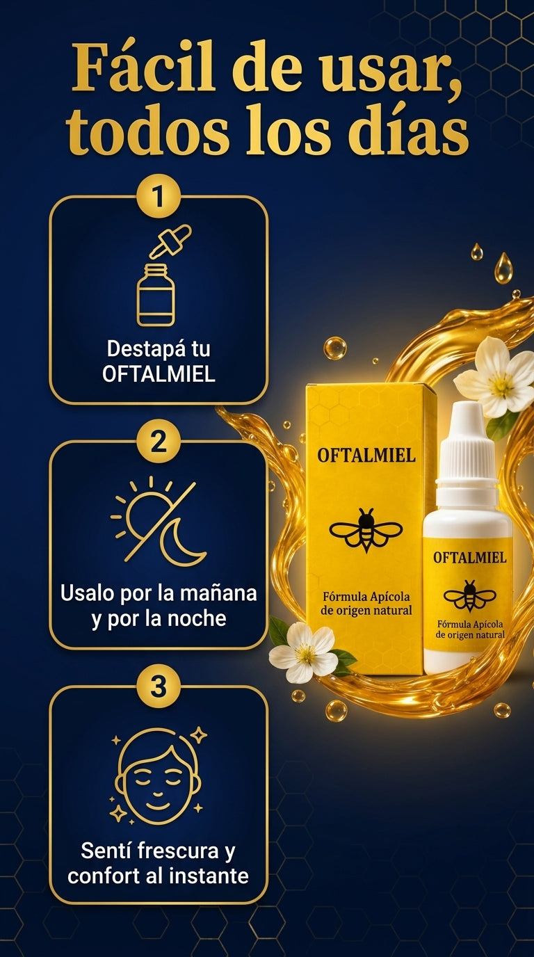 Cómo se usa Oftalmiel en 3 pasos
